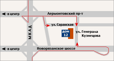 филиал Техноавиа в г.Москве в районе Жулебино