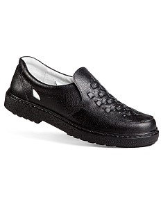 Туфли (полуботинки) мужские «Дима», черные, с перфорацией