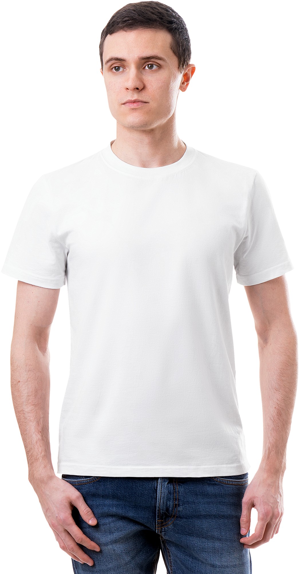 белая футболка короткая