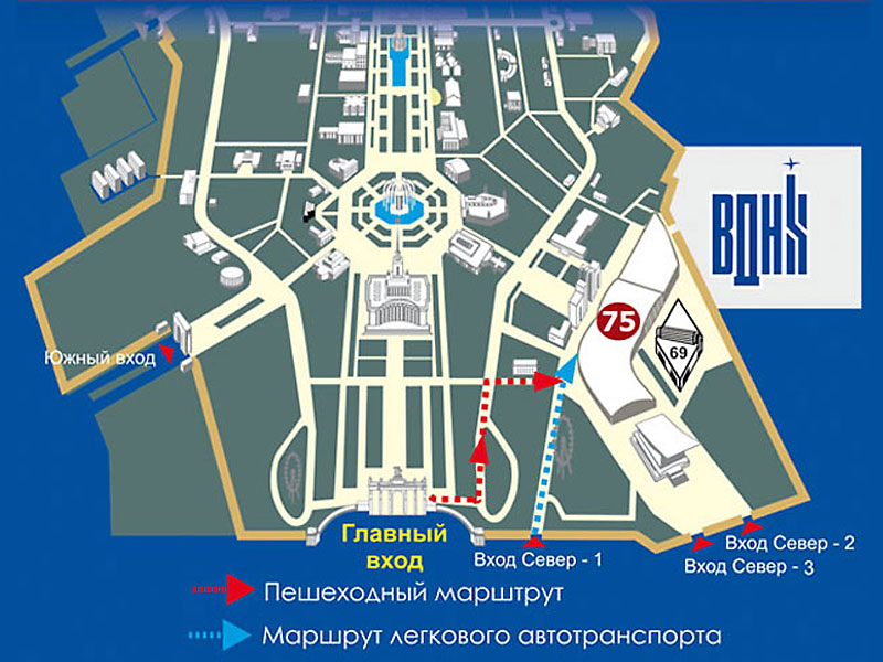 Входы вднх карта